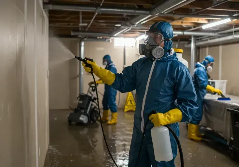 Basement Sanitization and Antimicrobial Treatment process in Luling, TX